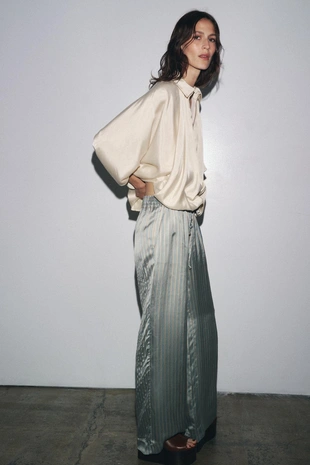 Полосатые брюки в пижамном стиле — ZW COLLECTION- Заказать в России