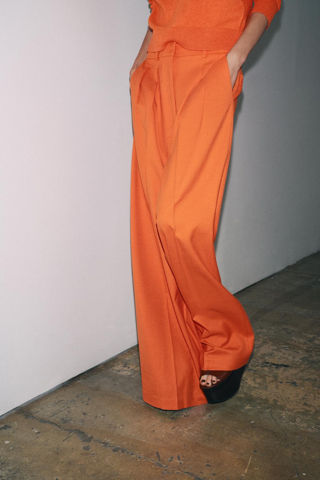 ШИРОКИЕ БРЮКИ С ЗАЩИПАМИ — ZW COLLECTION