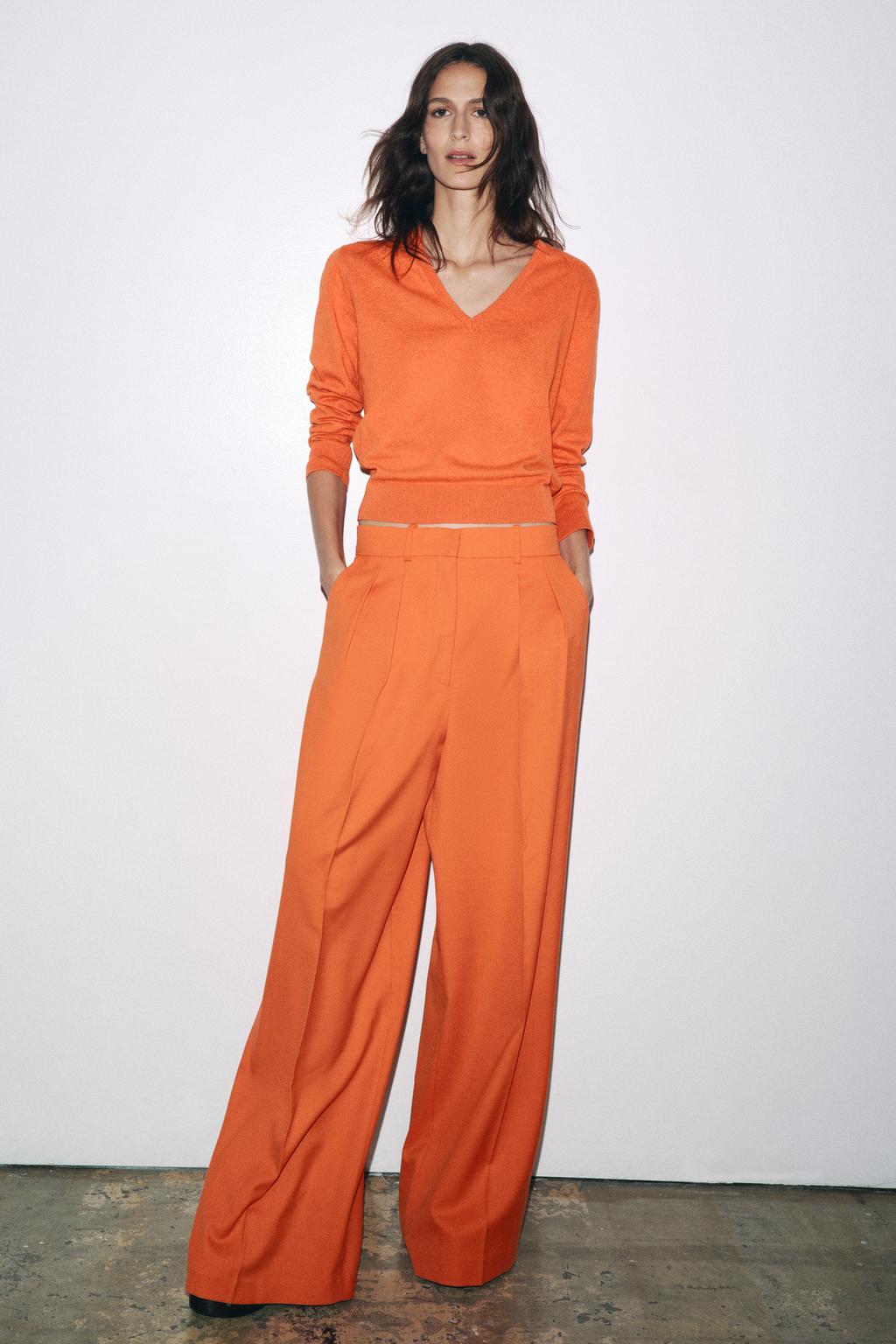ШИРОКИЕ БРЮКИ С ЗАЩИПАМИ — ZW COLLECTION