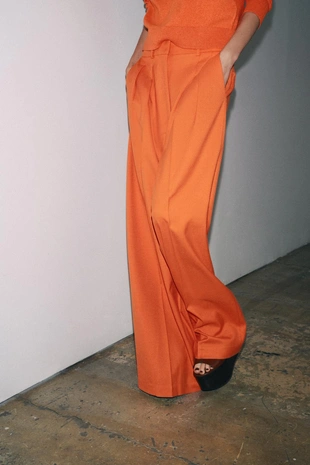 Широкие брюки с защипами — ZW COLLECTION- Заказать в России