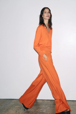 Широкие брюки с защипами — ZW COLLECTION- Заказать в России