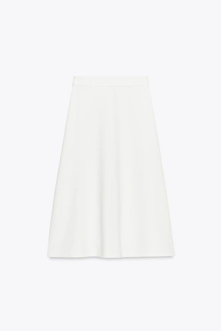 Юбка-трапеция с ремнем- Заказать в России