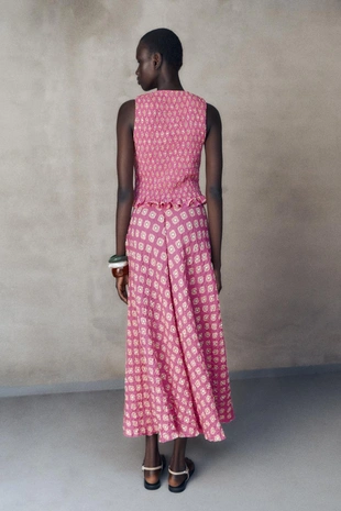 Топ с принтом «пчелиные соты»- Заказать в России