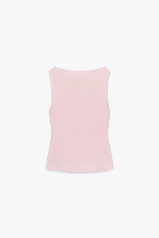 Топ с цветком без рукавов- Заказать в России