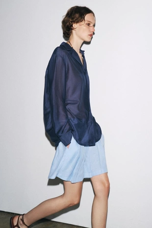 Рубашка с шелком — ZW COLLECTION- Заказать в России