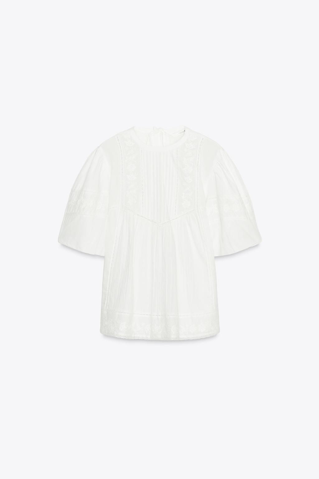 БЛУЗА В РОМАНТИЧЕСКОМ СТИЛЕ С ВЫШИВКОЙ — ZW COLLECTION