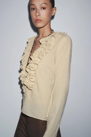 Топ с оборами ZW COLLECTION- Заказать в России