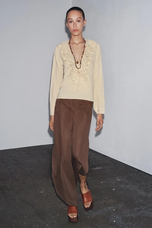 Топ с оборами ZW COLLECTION- Заказать в России