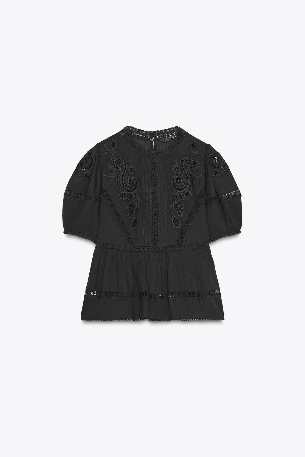 РОМАНТИЧНАЯ БЛУЗА С ВЫШИВКОЙ — ZW COLLECTION