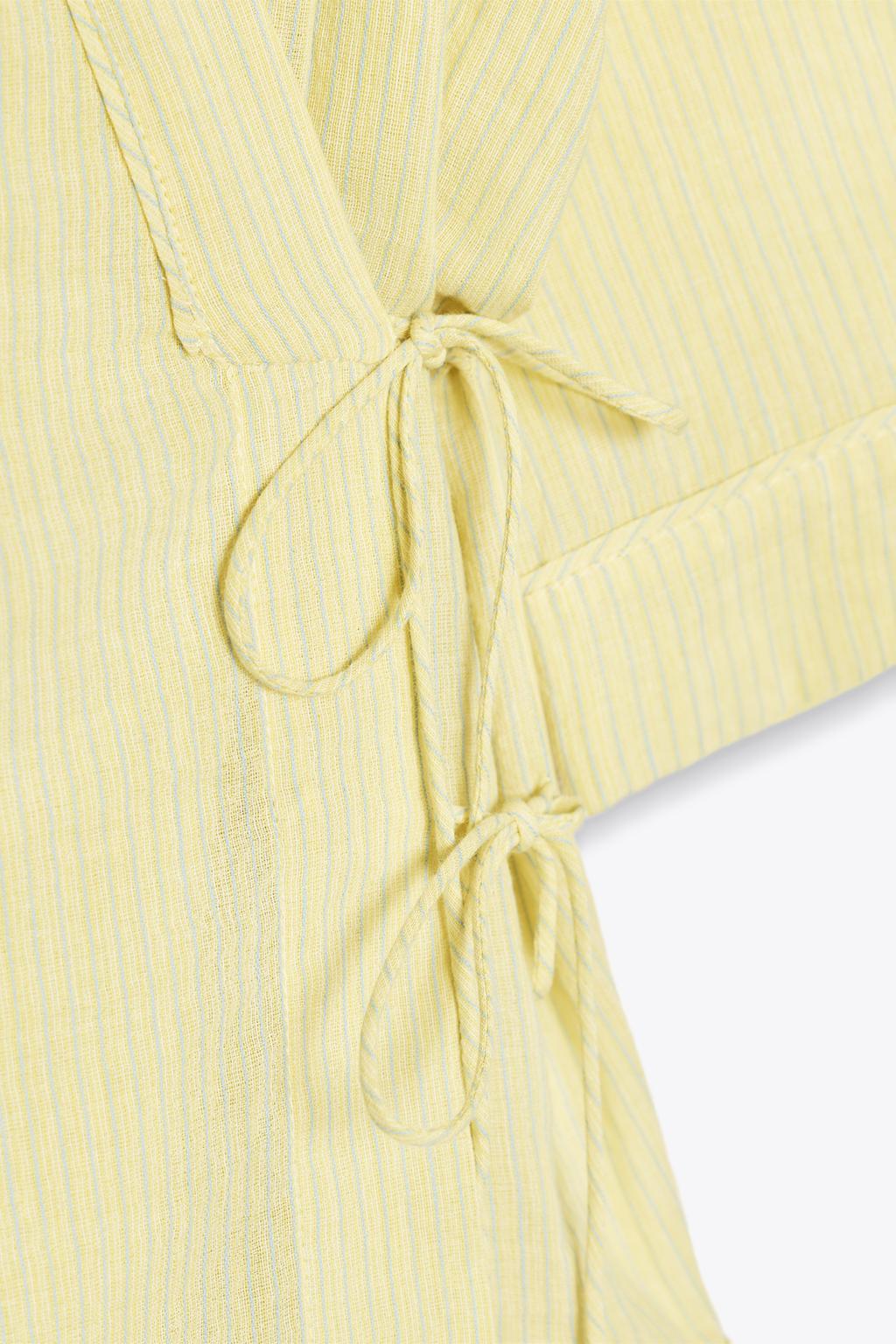 КИМОНО В ПОЛОСКУ С ЗАВЯЗКАМИ — ZW COLLECTION