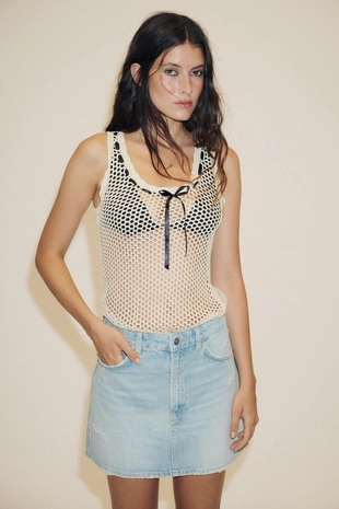 Джинсовая мини-юбка TRF- Заказать в России