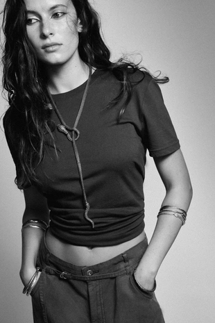 Ожерелье «змея» с текстурой- Заказать в России