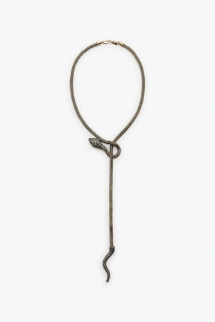 Ожерелье «змея» с текстурой- Заказать в России