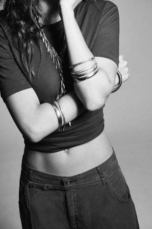 Набор из 5 комбинированных браслетов «змеи»- Заказать в России