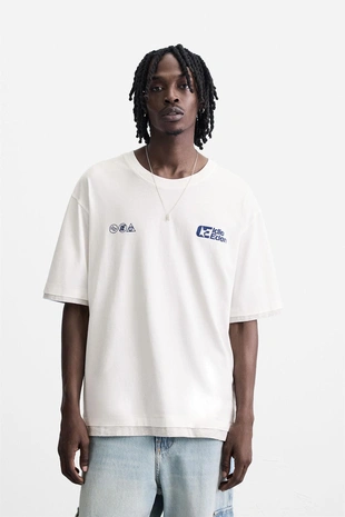 Футболка с текстовым принтом- Заказать в России