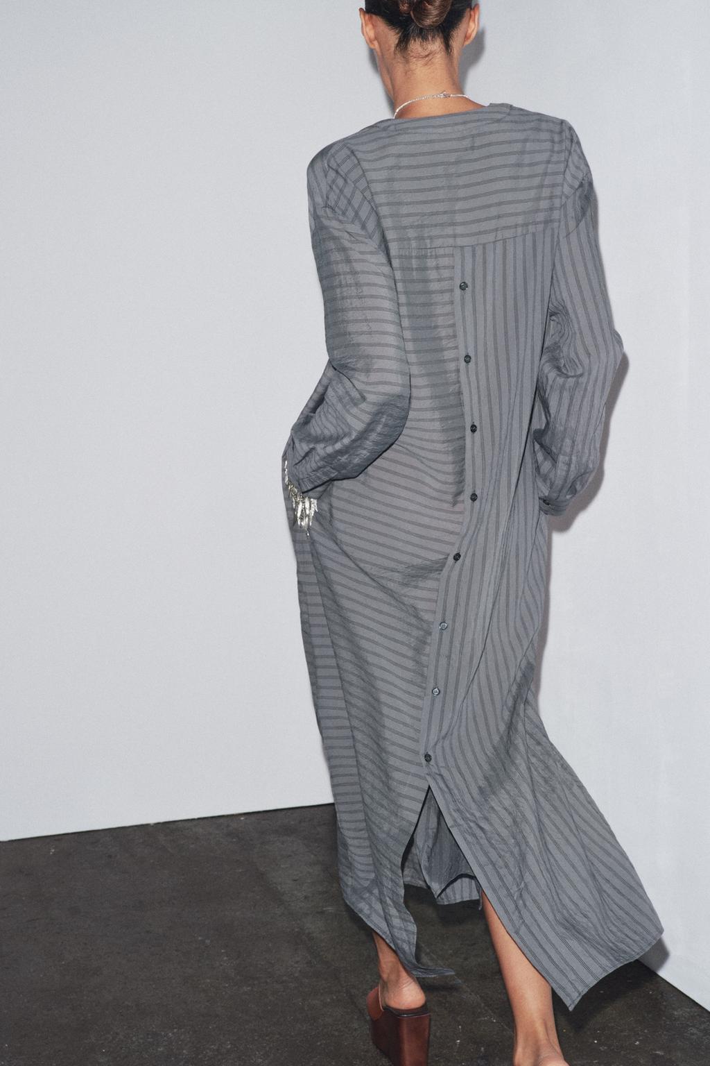 ПЛАТЬЕ-РУБАШКА В ПОЛОСКУ — ZW COLLECTION