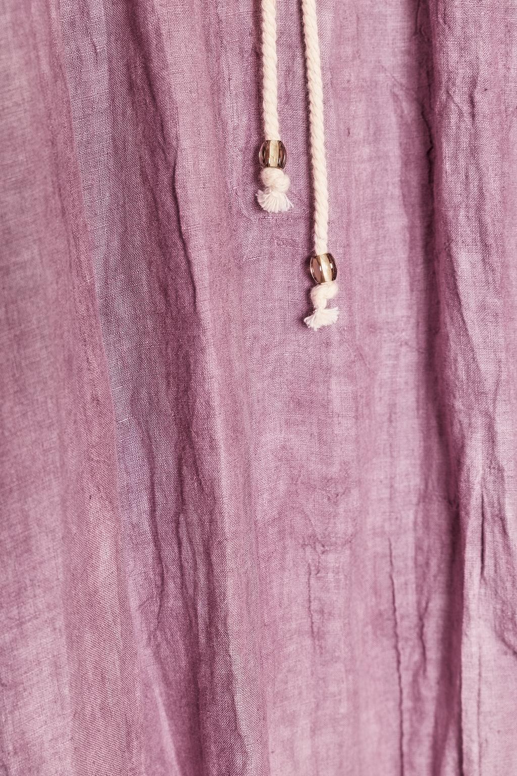 ПЛАТЬЕ-ТУНИКА ИЗ ЛЬНА С УЗОРОМ ТАЙ-ДАЙ — ZW COLLECTION