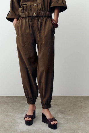 Брюки с манжетами