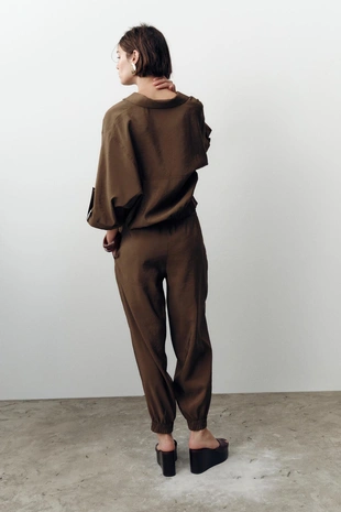 Брюки с манжетами