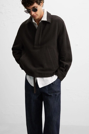 Куртка-рубашка поло из ткани- Заказать в России