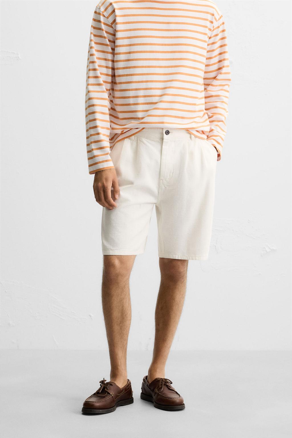 ШОРТЫ RELAXED FIT СО СКЛАДКАМИ