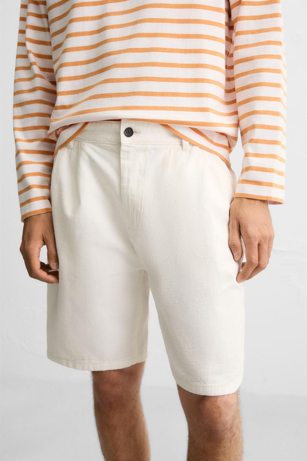 ШОРТЫ RELAXED FIT СО СКЛАДКАМИ