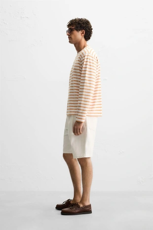 Шорты RELAXED FIT со складками- Заказать в России