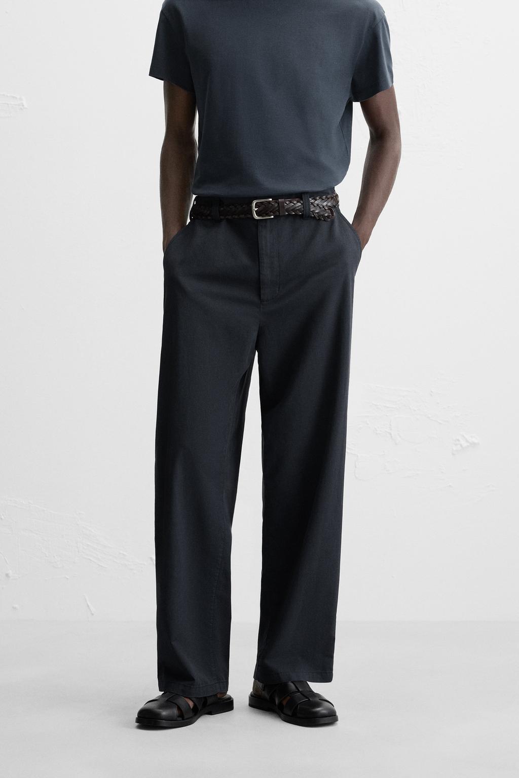 БРЮКИ REGULAR FIT ИЗ ТКАНИ С УЗОРОМ