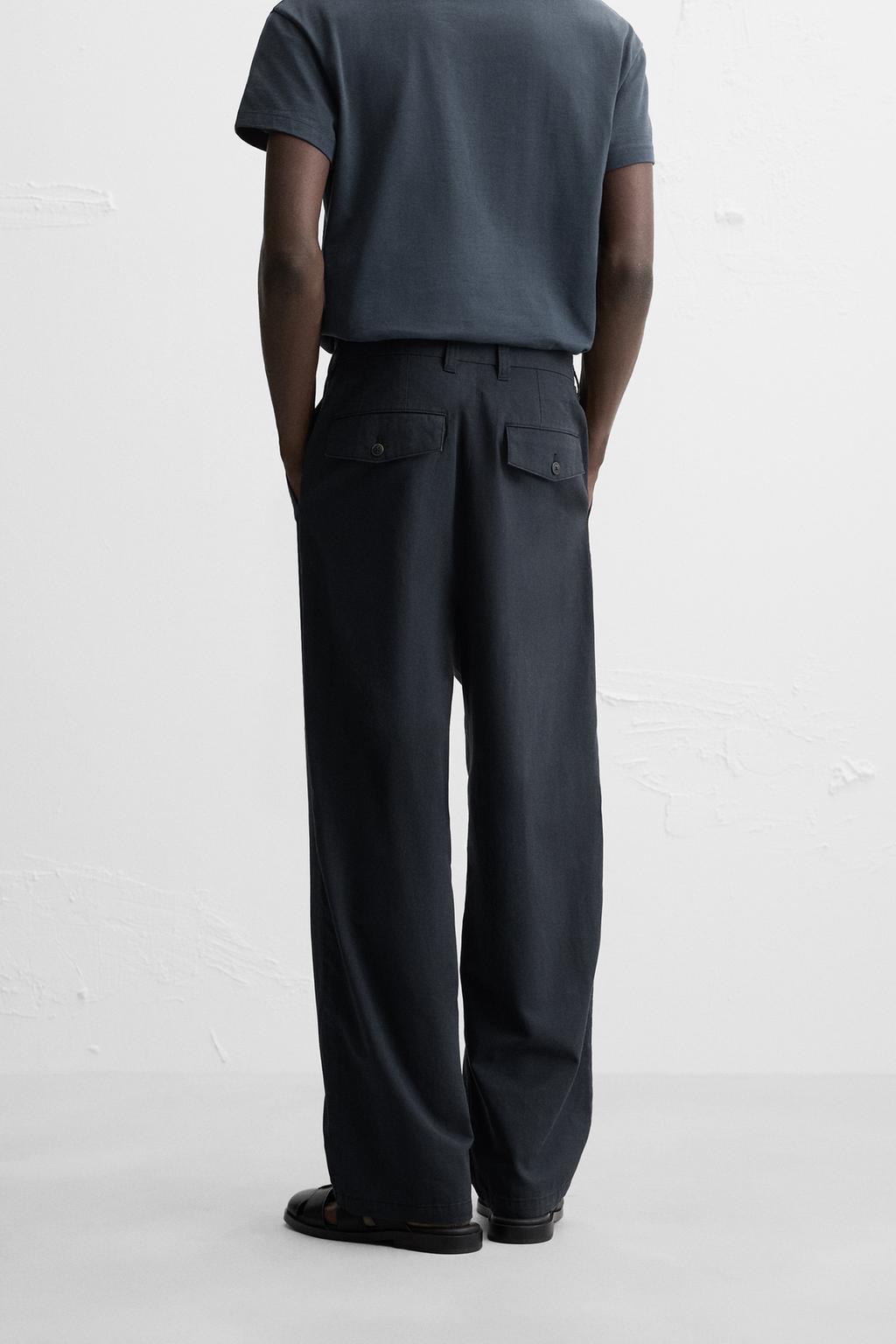 БРЮКИ REGULAR FIT ИЗ ТКАНИ С УЗОРОМ