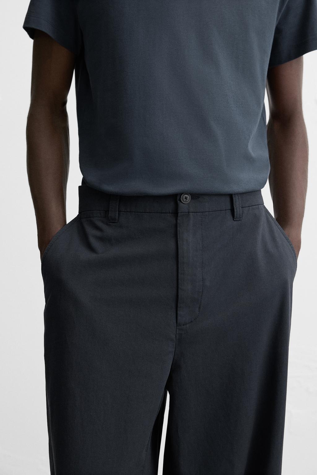БРЮКИ REGULAR FIT ИЗ ТКАНИ С УЗОРОМ