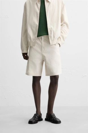 Шорты REGULAR FIT в полоску- Заказать в России