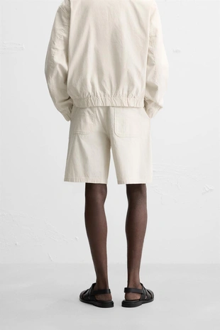 Шорты REGULAR FIT в полоску- Заказать в России