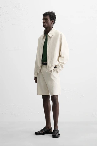 Шорты REGULAR FIT в полоску- Заказать в России