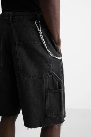 Джинсовые шорты с карманом- Заказать в России