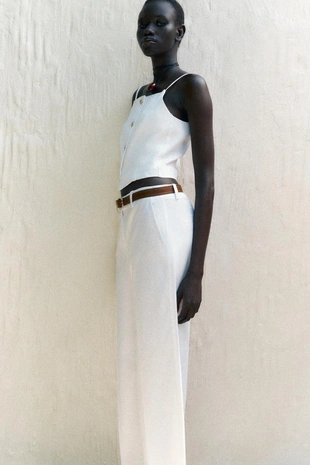 Короткий жилет на бретелях- Заказать в России