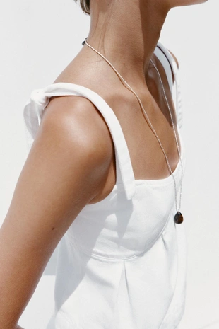 Джинсовый топ Z1975 на бретелях- Заказать в России