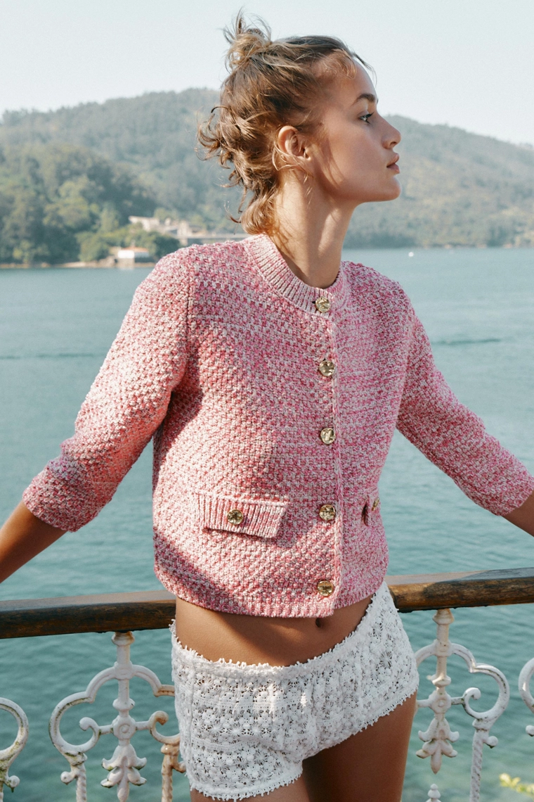 Кардиган с 3/4 рукавами