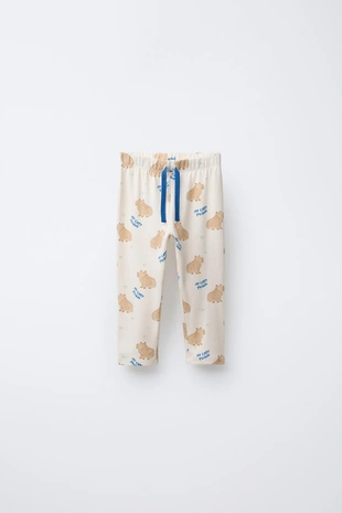 2-6 лет/пижама: футболка и брюки с принтом «капибары»- Заказать в России