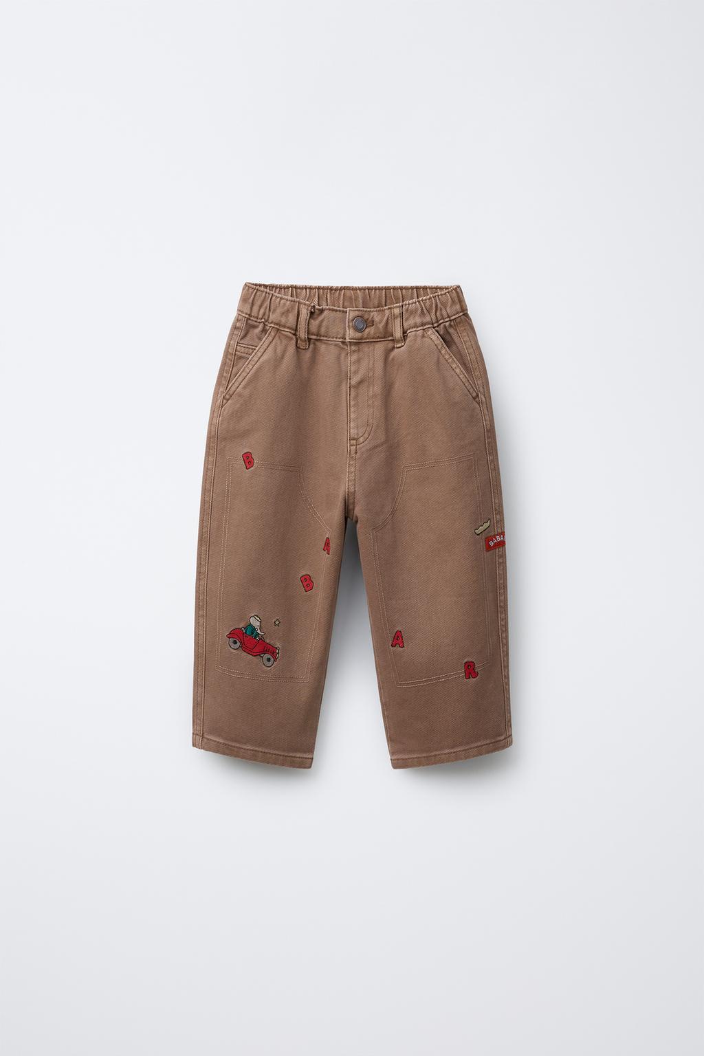 БРЮКИ BAGGY ИЗ ТВИЛА С ВЫШИВКОЙ BABAR ™