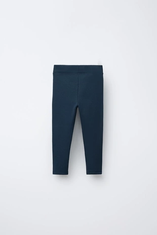 Легинсы в рубчик с нашивкой