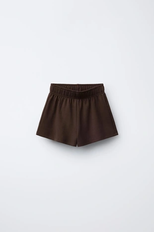 Комплект из футболки и шортов-бермудов интерлок с надписью