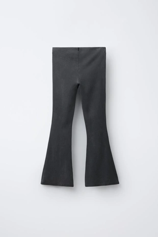 Anthracite grey | 2614/707/807 - Zara Легинсы FLARE с эффектом постиранности и звездами