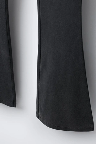 Легинсы FLARE с эффектом постиранности и звездами- Заказать в России