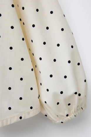 Блузка в горошек- Заказать в России