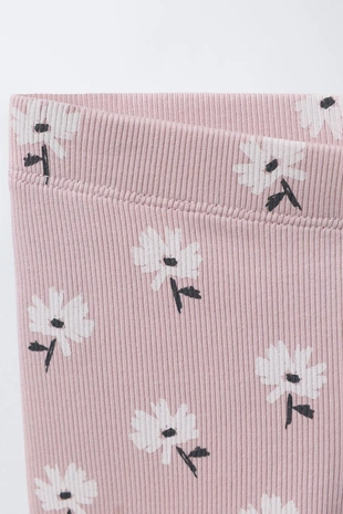 Комплект для бега, толстовка и леггинсы в рубчик с принтом- Заказать в России