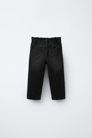 Купить Zara Джинсы PAPERBAG с карманами-сердечками