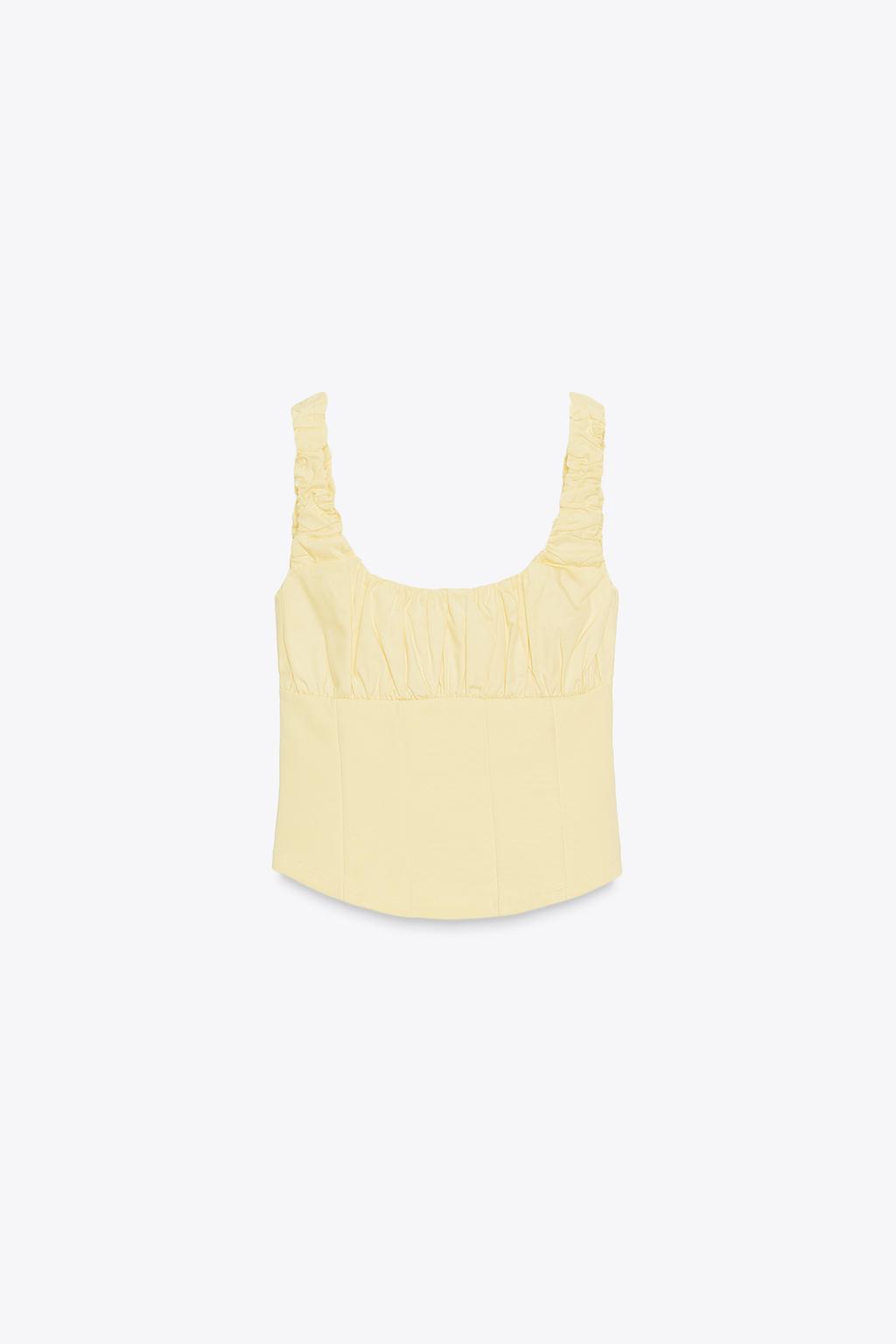 КОМБИНИРОВАННЫЙ ТОП ИЗ ТКАНИ ИНТЕРЛОК И ПОПЛИНА