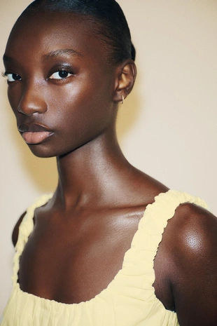 Комбинированный топ из ткани интерлок и поплина- Заказать в России