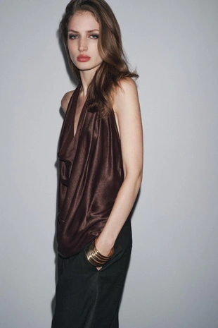 Топ с горловиной халтер — ZW COLLECTION- Заказать в России