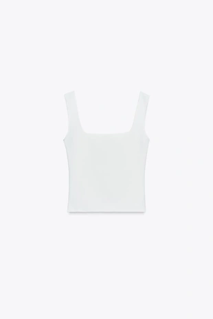 Топ из эластичной ткани с цветочной вышивкой- Заказать в России